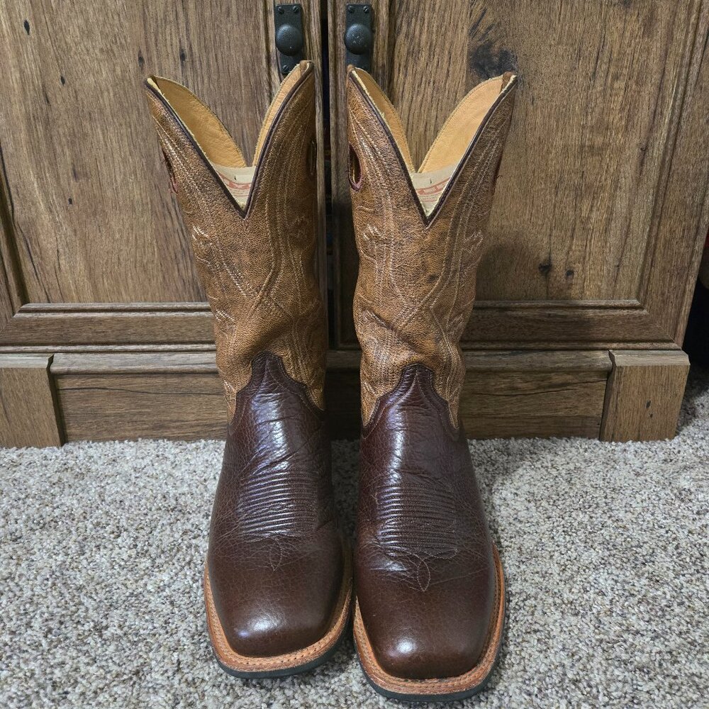 Tecovas Brown and Tan Cowboy Boots